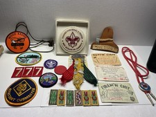 Vintage Boy Scouts BSA Cub Scouts Webelos Patch Badge Pin Lot 1980s picture