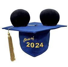 Disney Parks Class of 2024 Graduation Mickey Ear Hat Mortarboard New With Tag picture