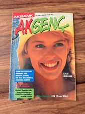 Rare 1991 Turkish Magazine KYLIE MINOGUE Cover Vintage Pop Star Collectible picture