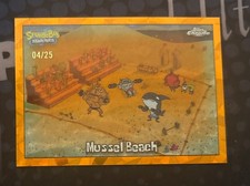 2025 Topps Chrome SpongeBob SquarePants Mussel Beach #60, Orange 4/25 picture