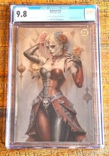 BATMAN NEW 52 #13 CGC 9.8 SANDERS NYCC FOIL DE LOS MUERTOS HARLEY QUINN VARIANT picture