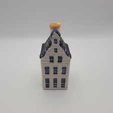KLM Bols Delft Blue House 25 Miniature Bottle Amsterdam 2006 Empty Ceramic picture