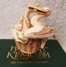 Harmony Kingdom 1999 Special Delivery Stork Baby Figurine NIB picture