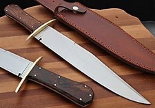 Custom Handmade D2 Steel 15 Inches Bowie Knife , Full Tang Knife , Outdoor Knife picture