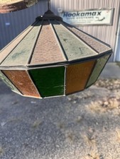 vintage stained glass hanging lamp picture