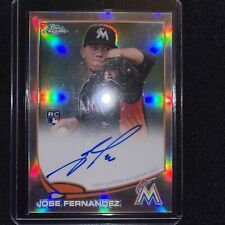 2013 Topps Chrome Refractor Rookie Auto Jose Fernandez Rookie Auto RC #28/499 picture