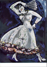 Marc Chagall Dancer with a Fan Art Postcard Stedelijk Museum Amsterdam picture