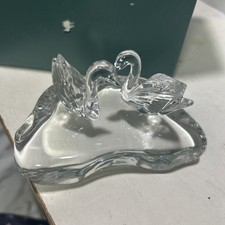 Lenox The Enchanted Swans Crystal Figures With Pond picture