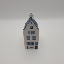 KLM Bols Blue Delft House 50 Miniature Bottle Empty Ceramic Holland Decor picture