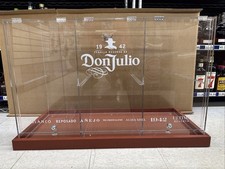 Large RARE Don Julio Display Case Liquor Lock Box Curio bar tequila Acrylic picture