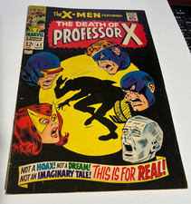 1968 Marvel Comic  X-MEN #42 The Death of Professor X    Fine cond. picture