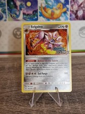 Pokémon TCG Solgaleo Cosmic Eclipse Stamped NM 142/236 Holo Rare 2019 picture