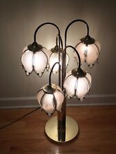 Vintage Anthony California Hollywood Regency Lotus Table Floor Lamp picture