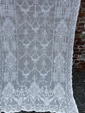 Antique Original Design White Cotton Scottish lace panel 58”/120” Readymade picture
