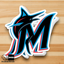 Miami Marlins MLB Baseball Logo Color Decal Sticker Car Truck BUY 2 GET 1 FREE picture