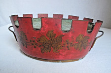 Antique 19th c. French Handpainted Cachepot Jardiniere Planter picture