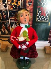 Byers Choice 2019 GINGERBREAD GIRL W/STOCKING, COOKIES AND CANDY CANE  picture