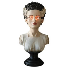 Ashland Bride of Frankenstein Bust with Red LED Eyes – 13.75
