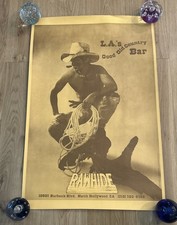 Vintage 1980s Country Bar “Rawhide” North Hollywood Poster Original Gay Interest picture