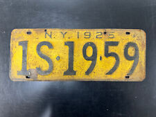 1925 New York State License Plate “1S 19 59” picture