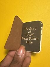 1984 COACH LEATHERWARE THE STORY OF COACH WATER BUFFALO HIDE MINI BOOKLET picture