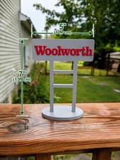 Woolworth Department Store Sign Replica - 3D Printed Vintage Retail Deco picture