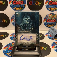 2018 Topps Peter Mayhew as Chewbacca 43/99 Star Wars A New Hope Black and White picture