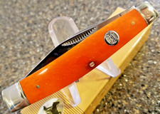 Rough Rider RR212, Stockman Orange Smooth Bone, 3-3/4