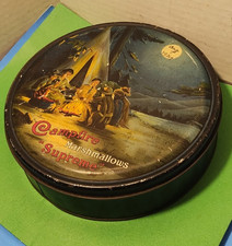 Campfire Marshmallows Tin Boy Scouts Camping 1920s Antique vintage Candy Supreme picture