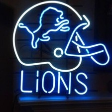 Detroit Lions Helmet Man Cave 17