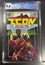 Icon #1 CGC 9.6 (1993) – Collector's Edition - 1st app of Icon, Rocket app picture