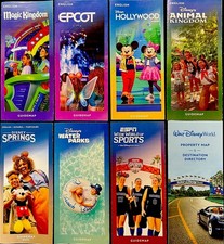 NEW 2026 Walt Disney World Theme Park Maps -8 Guide Maps-Newest Available WDW picture