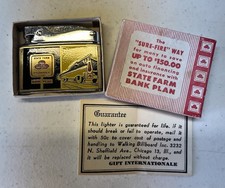 Original Vintage Rolex Super Automatic Deluxe Promo State Farm Bank Plan Lighter picture