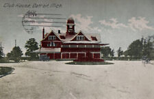 Detroit Michigan Club House Postcard 1920s 003 picture