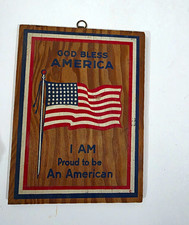 WW II Vintage 1940s Wooden Postcard picture