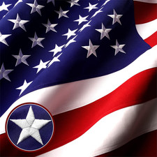 G128 10x15 Ft American Flag Deluxe TearProof Series, Featuring Super Tough Spun picture