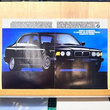1989 BMW 750iL Black Sedan 2 Page Vintage Print Ad Car Auto Advert Art picture