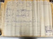 Rare Vintage 1981  Blueprints - Texaco Gas Station Memorial Dr, GA picture
