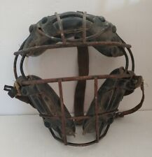 Vintage Baseball Catchers Mask Face Guard Metal Cage picture
