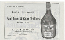 1909 Ads: Paul Jones KY Whiskey, Ballantine Brewery - Newark NJ, Shufeldt Gins picture