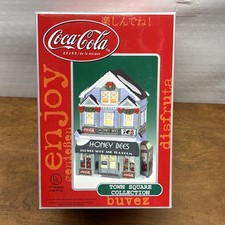 2001 Coca Cola Town Square Honey Bees Flower Shop In Original Box picture