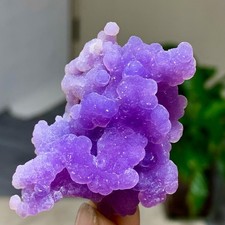 31G Natural purple grape agate quartz crystal granular mineral specimen-. picture