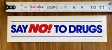 Vintage DARE Sticker SAY NO TO DRUGS Bumper Sticker 11.5β X 3β NOS π₯ picture