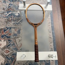 Tad Davis Imperial Vintage Wooden Tennis Racket Collectible Deluxe Custom Made picture