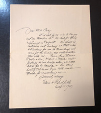 1929 Edwin Howland Blashfield Signed Letter - American painter and muralist RARE picture