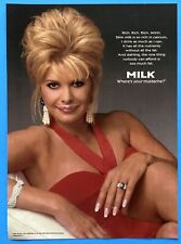1996 Ivana Trump GOT MILK? Vintage Magazine Print Ad picture