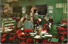 Vintage PITTSBURGH PA Postcard PENN-SHERATON HOTEL Restaurant View / 1966 Cancel picture
