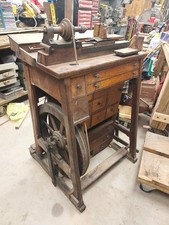 RARE Antique 1800s Sauter Co Treadle Lathe Baltimore Treadle works Rare Find picture