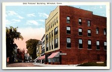 Odd Fellows' Building Winsted Connecticut CT IOOF Lodge c1920 Postcard picture