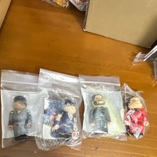 Bearbrick Lot of 4 Mini Plastic Collectible Figures Bear-Ear Style Multicolor  picture